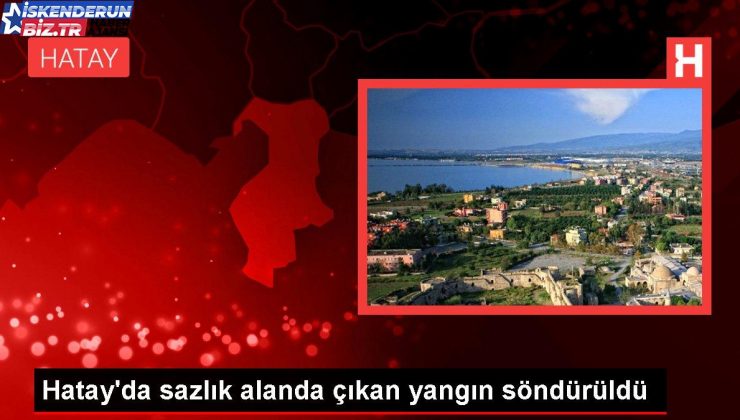 Hatay’da sazlık alanda çıkan yangın söndürüldü