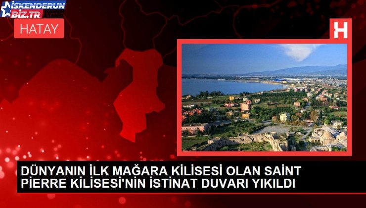 DÜNYANIN BİRİNCİ MAĞARA KİLİSESİ OLAN SAİNT PİERRE KİLİSESİ’NİN İSTİNAT DUVARI YIKILDI