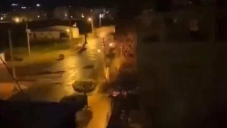 Hatay’da zelzele anı kamerada! Koca kent bir anda karanlığa gömüldü