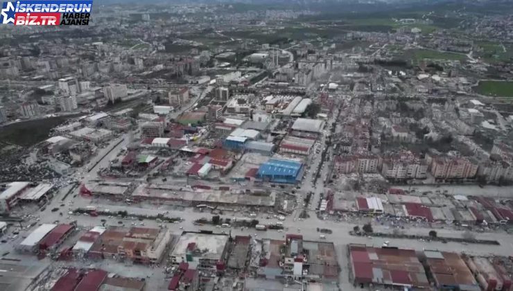 Hatay’daki Yıkımı Anka Drone ile Görüntüledi