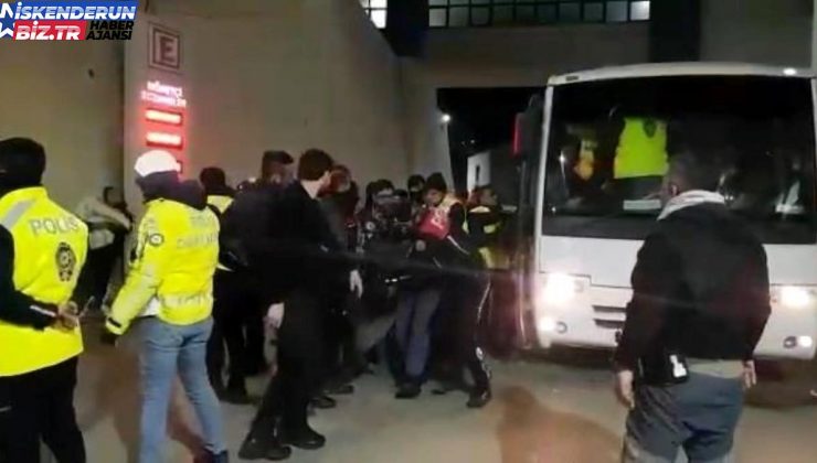 İskenderun’da gözaltına alınan hırsızlık ve yağma şüphelileri linç edilmek istendi