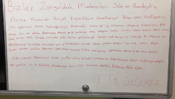 Madencilerden öğrencilere ileti: Mühendis olun, sağlam binalar yapın