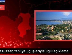 Pegasus’tan tahliye uçuşlarıyla ilgili açıklama