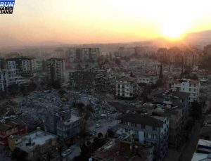 Sarsıntının 10’uncu gününde Hatay’daki yıkım havadan görüntülendi