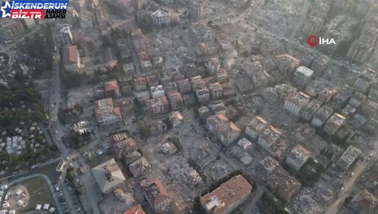 Zelzelenin akabinde Hatay’da son durum bu türlü görüntülendi