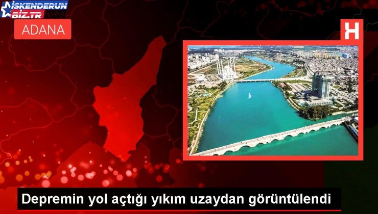 Zelzelenin yol açtığı yıkım uzaydan görüntülendi