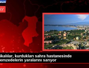 Belçikalılar, kurdukları sahra hastanesinde depremzedelerin yaralarını sarıyor