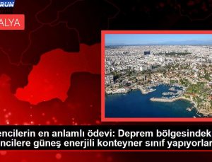 Öğrencilerin en manalı ödevi: Zelzele bölgesindeki öğrencilere güneş güçlü konteyner sınıf yapıyorlar