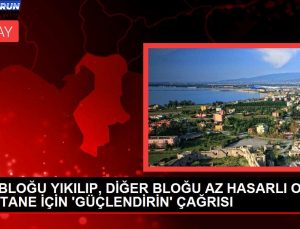 BİR BLOĞU YIKILIP, ÖBÜR BLOĞU AZ HASARLI OLAN HASTANE İÇİN ‘GÜÇLENDİRİN’ DAVETİ