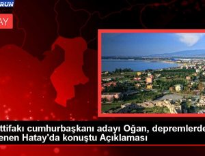 Cet İttifakı cumhurbaşkanı adayı Oğan, sarsıntılardan etkilenen Hatay’da konuştu Açıklaması