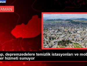 Evyap, depremzedelere paklık istasyonları ve taşınabilir berber hizmeti sunuyor