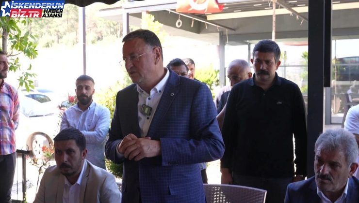 Hatay Büyükşehir Belediye Lideri Lütfü Savaş, Kırıkhan’da vatandaşlarla buluştu