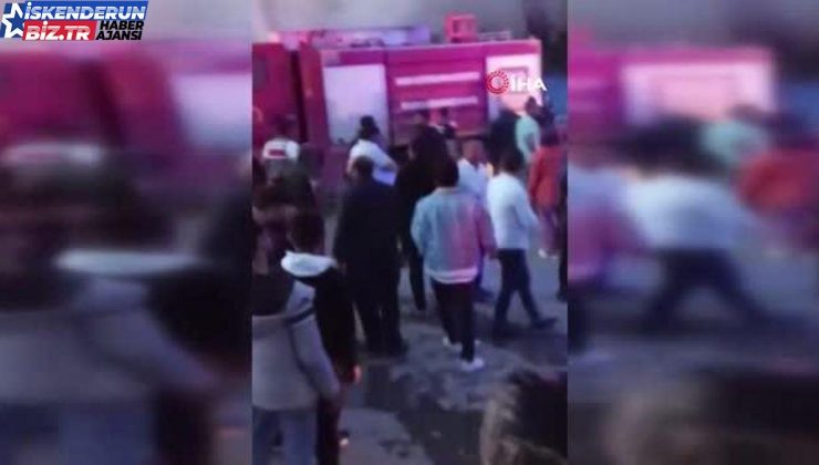 Hatay’da 12 araç kazaya karıştı, alevler çevreyi sardı