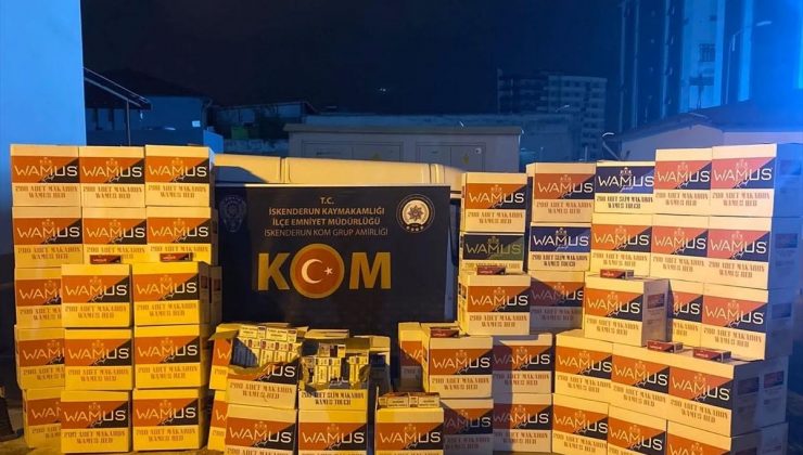 Hatay’da 750 bin kaçak makaron ele geçirildi