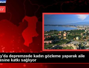 Hatay’da depremzede bayan gözleme yaparak aile bütçesine katkı sağlıyor