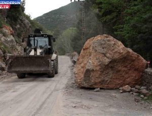 Hatay’da zelzele tonlarca yükündeki kayaları yerinden bu türlü koparmış