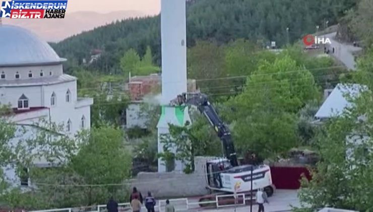 Hatay’ın en uzun minaresi bu türlü yıkıldı