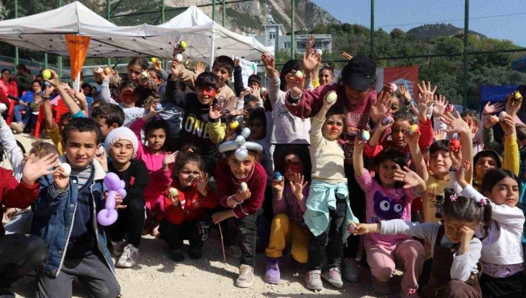 Hataylı depremzede çocuklar ‘Çocuk Şenliği’ni çok sevdi