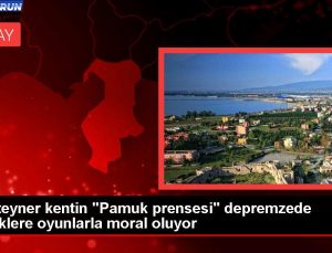 Konteyner kentin “Pamuk prensesi” depremzede miniklere oyunlarla moral oluyor