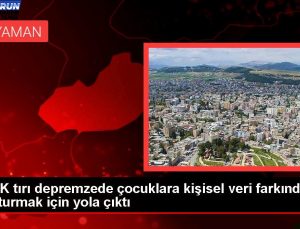 KVKK tırı depremzede çocuklara şahsî data farkındalığı oluşturmak için yola çıktı