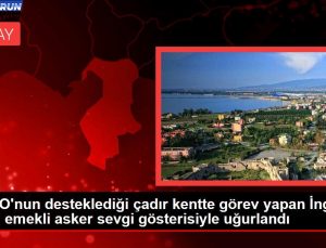 NATO’nun desteklediği çadır kentte vazife yapan İngiliz asıllı emekli asker sevgi gösterisiyle uğurlandı