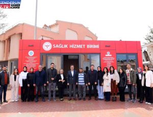 NEÜ öğrencilerinin tasarladığı sıhhat kabini Hatay’a gönderildi