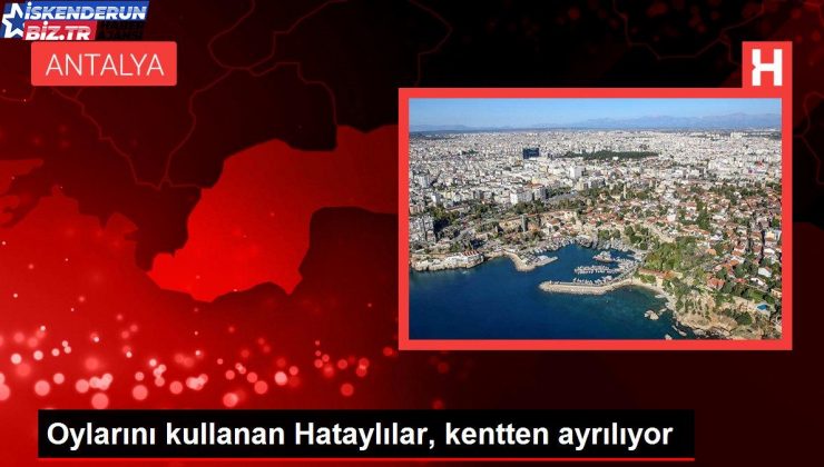 Oylarını kullanan Hataylılar, kentten ayrılıyor