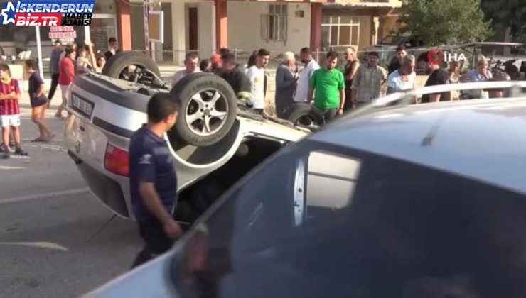 Arabasıyla takla attı, aracından burnu bile kanamadan çıktı