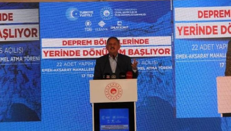 Bakan Özhaseki Hatay’da, ’22 Dönüşüm Ofisi’nin açılışını yaptı