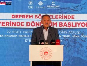 Bakan Özhaseki: “Yerinde dönüşüm projesine e-Devlet üzerinden son bir saat içerisinde tam bin 200 müracaat oldu”