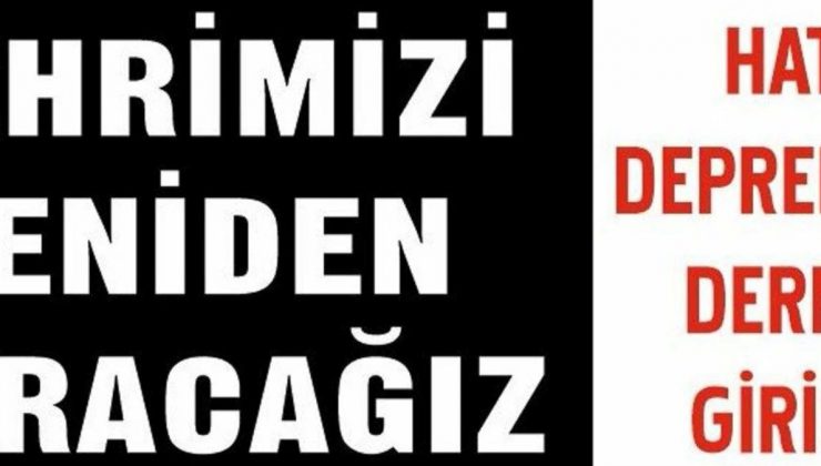 Hatay Depremzede Derneği Teşebbüsü Meseleleri Çözmek İçin Dernek Kurma Teşebbüsünde Bulundu