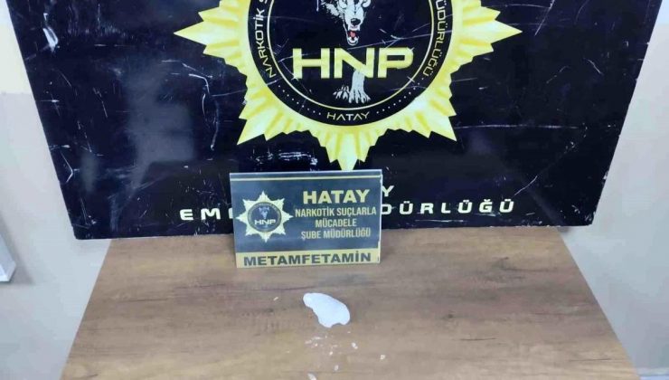 Hatay’da 142 gram metanfetamin ele geçirildi