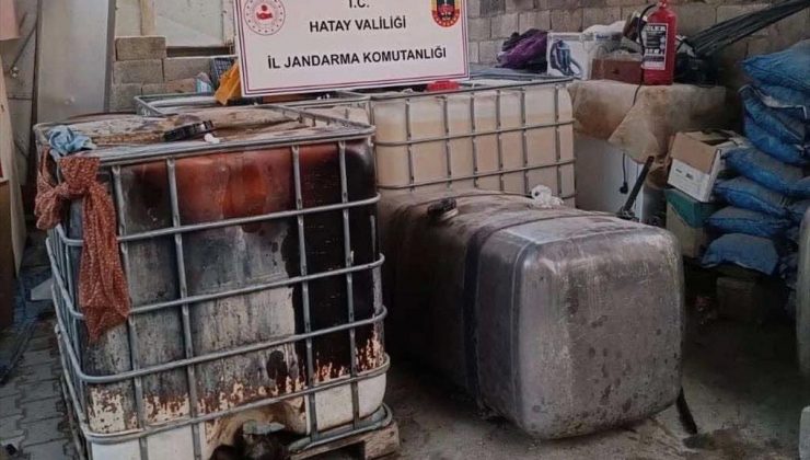 Hatay’da 2 bin litre kaçak akaryakıt ele geçirildi