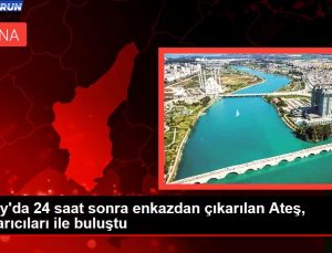 Hatay’da 24 saat sonra enkazdan çıkarılan Ateş, kurtarıcıları ile buluştu