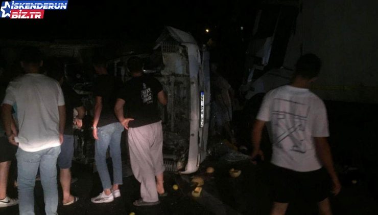 Hatay’da tır ile kamyonet çarpıştı: 2 yaralı