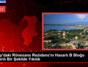 Hatay’daki Rönesans Rezidans’ın Hasarlı B Bloğu Başarılı Bir Formda Yıkıldı