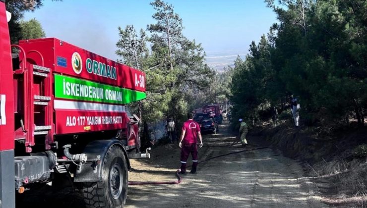 Hatay’ın Belen ilçesinde çıkan yangın söndürüldü