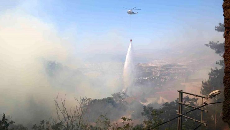 Hatay’ın Belen ilçesindeki orman yangınında müdahale sürüyor