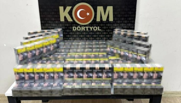 Dörtyol’da 680 paket gümrük kaçağı sigara ele geçirildi