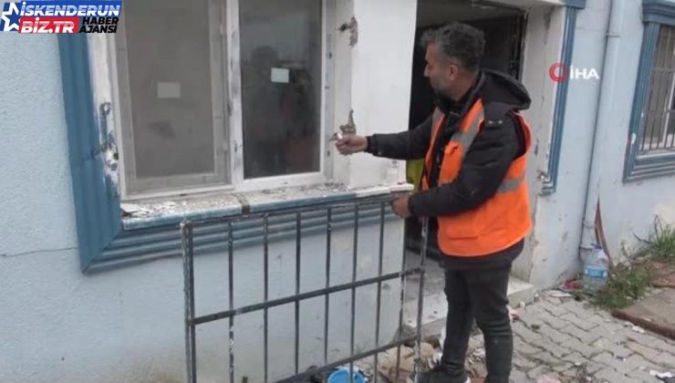 Hasarlı iş yerinde çalınan eşyalar polis tarafından bulundu