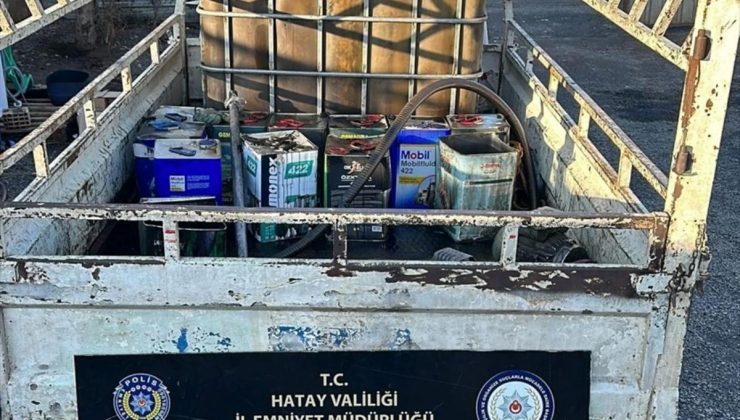 Hatay’da 3 Bin 250 Litre Kaçak Akaryakıt Ele Geçirildi