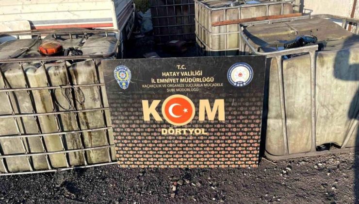 Hatay’da 3 Bin 250 Litre Kaçak Akaryakıt Ele Geçirildi