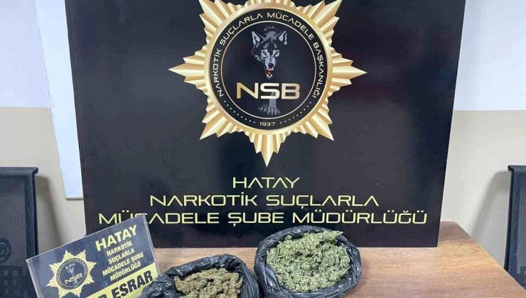 Hatay’da 335 Gram Esrar Ele Geçirildi