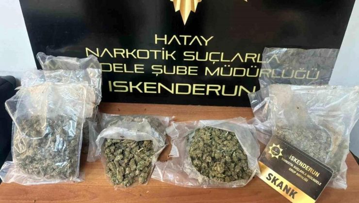 Hatay’da 9 Kilo 300 Gram Skank Ele Geçirildi