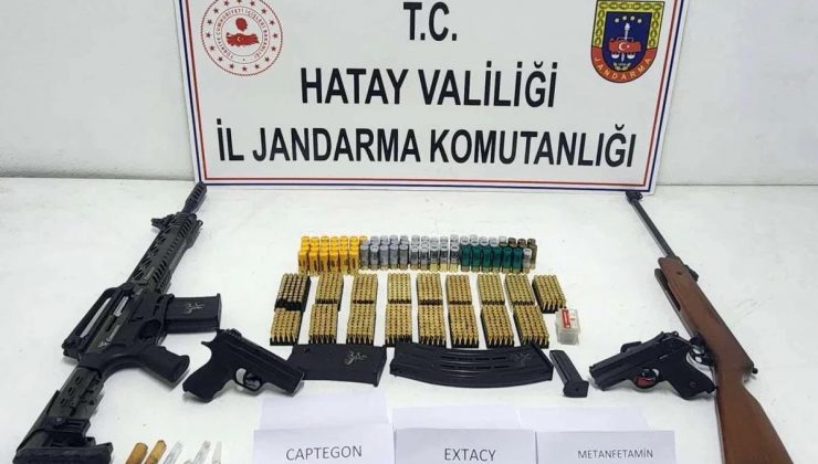 Hatay’da asayiş uygulaması: 24 şahıs gözaltına alındı, silah ve uyuşturucu ele geçirildi