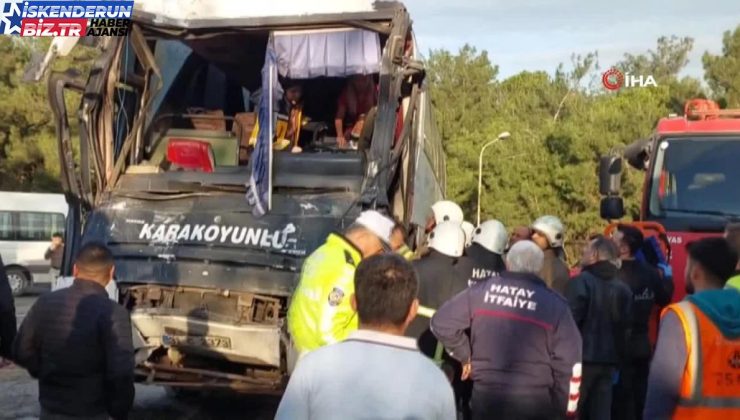 Hatay’da emekçi servislerinin çarpıştığı kazada 6 kişi yaralandı