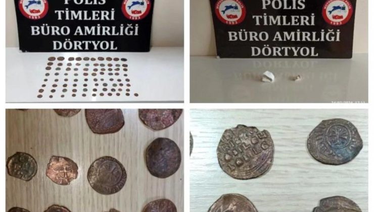 Hatay’da Tarihi Eser Kaçakçılığı Operasyonunda 81 Sikke Ele Geçirildi