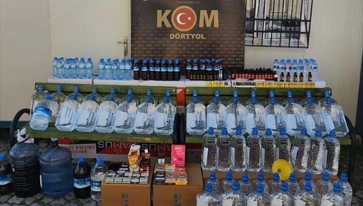 Hatay’da uydurma içki ve gümrük kaçağı eser operasyonu: 2 kuşkulu gözaltına alındı