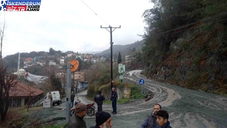 Hatay’da yağış sonrası toprak kayması: İki yayla meskeni ziyan gördü