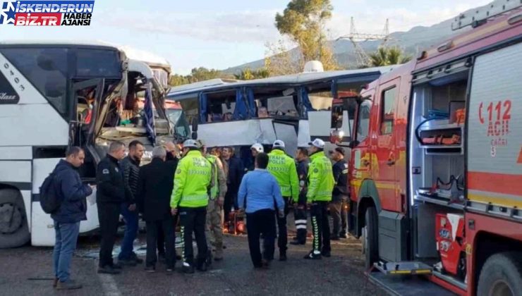 İskenderun’da Personel Servisleri Çarpıştı: 6 Yaralı